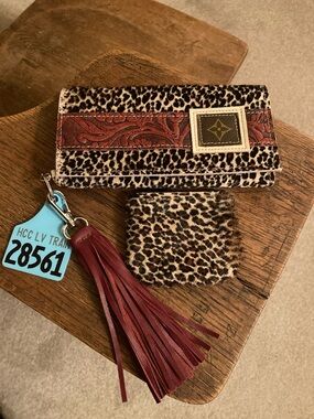 Holy Cow Couture Exclusive LV Bandit Wallet w/Tassel, Coin Purse Bundle NWOT